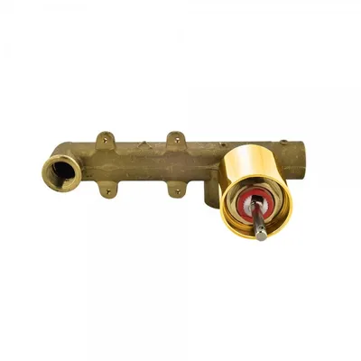 In-wall Body of Single Lever Built-in Manual Valve in Gold Bright