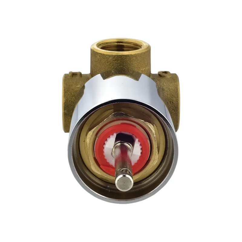 In-wall Body of Single Lever Manual Shower Valve Chrome in Chrome