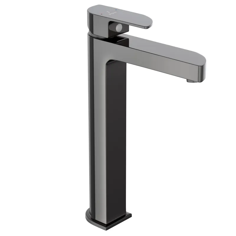 Jaquar Alive Black Chrome Single Lever High Neck Basin Mixer in Black Chrome