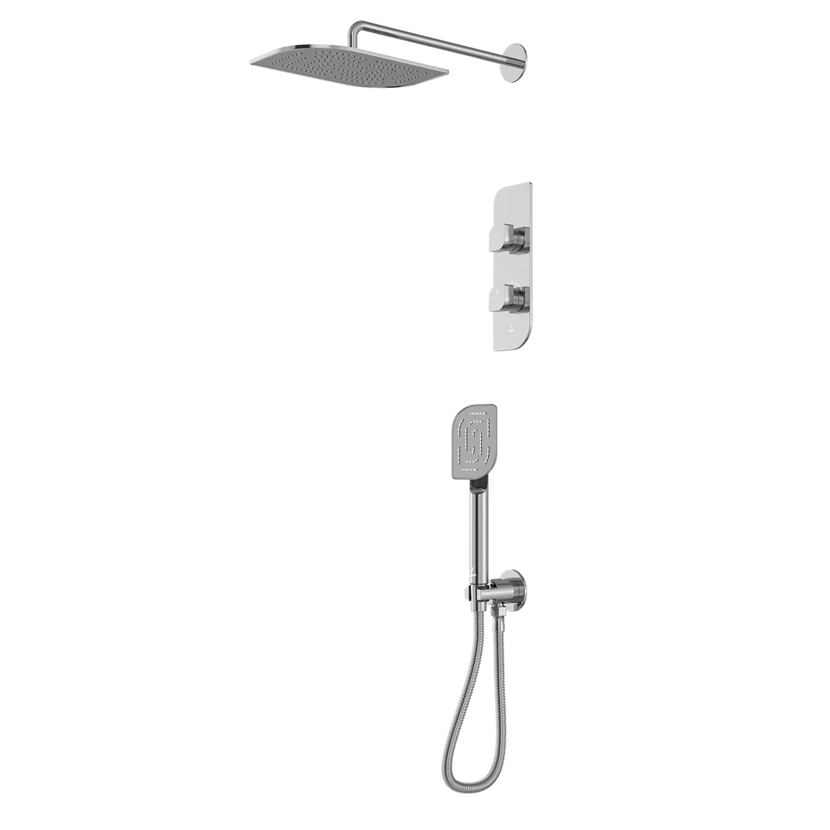 Jaquar Alive Chrome Combo of Aquamax Thermostatic Shower mixer in Chrome