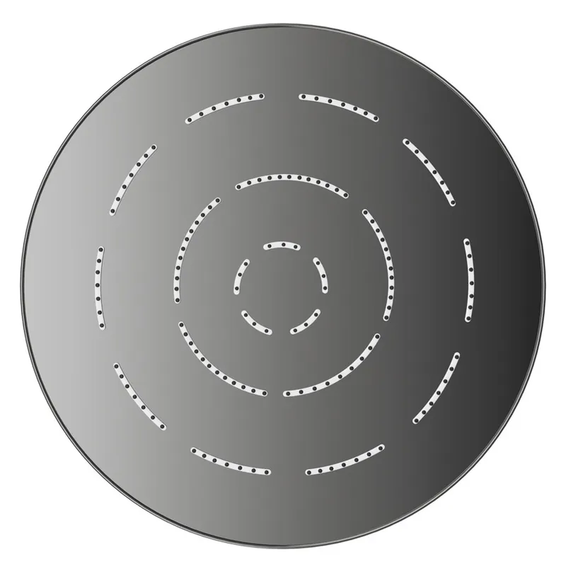Jaquar Black Chrome Maze Overhead Shower 200mm Round Single Flow in Black Chrome