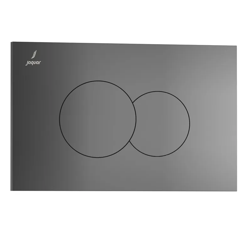 Jaquar Black Chrome Opal Prime Toilet Flush Plates in Black Chrome