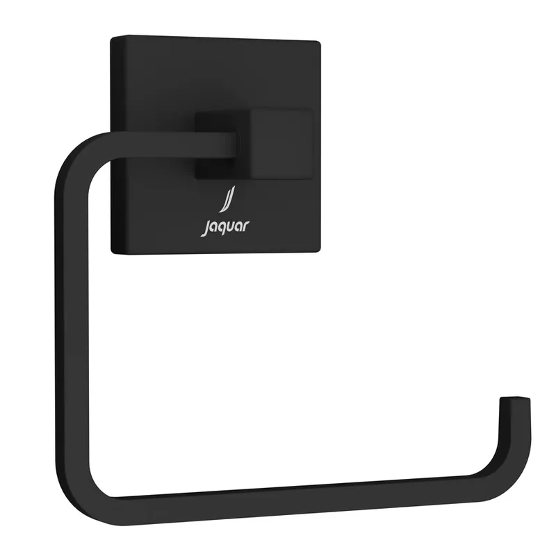 Jaquar Black Matt Kubix Prime Toilet Roll Holder in Black Matt
