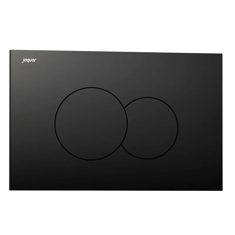 Jaquar Black Matt Opal Prime Toilet Flush Plates in Black Matt