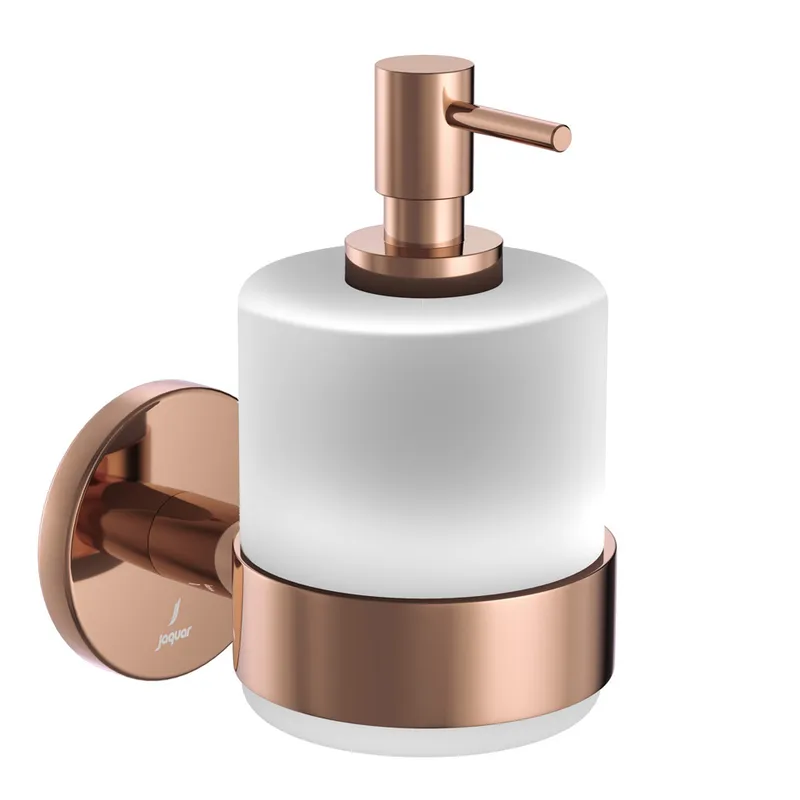 Jaquar Blush Gold PVD Soap Dispenser With Glass Bottle in Blush Gold