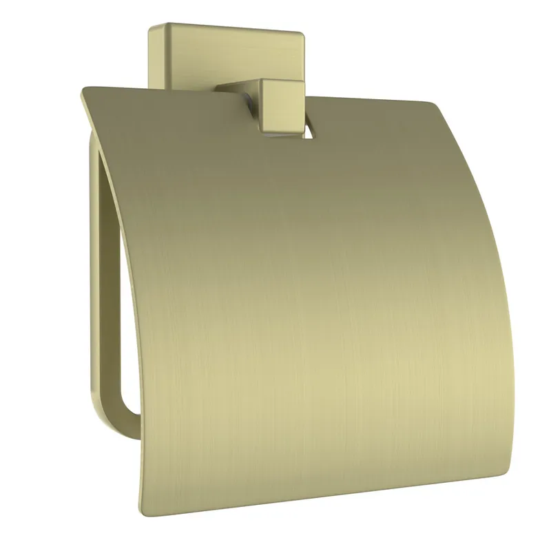 Jaquar Brass Matt Kubix Prime Toilet Paper Holder in Brass Matt