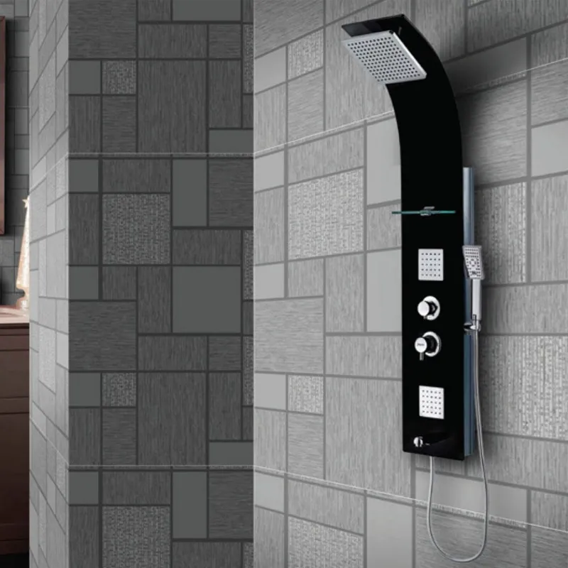 Jaquar Curve Neo Shower Wall Panel White Almunium Finish in White Gloss - photograph 2