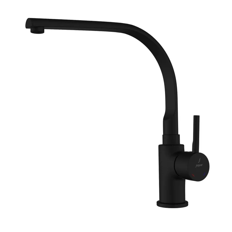 Technical drawing for Jaquar Florentine Chrome Prime Side Lever Mono Kitchen Tap Mixer