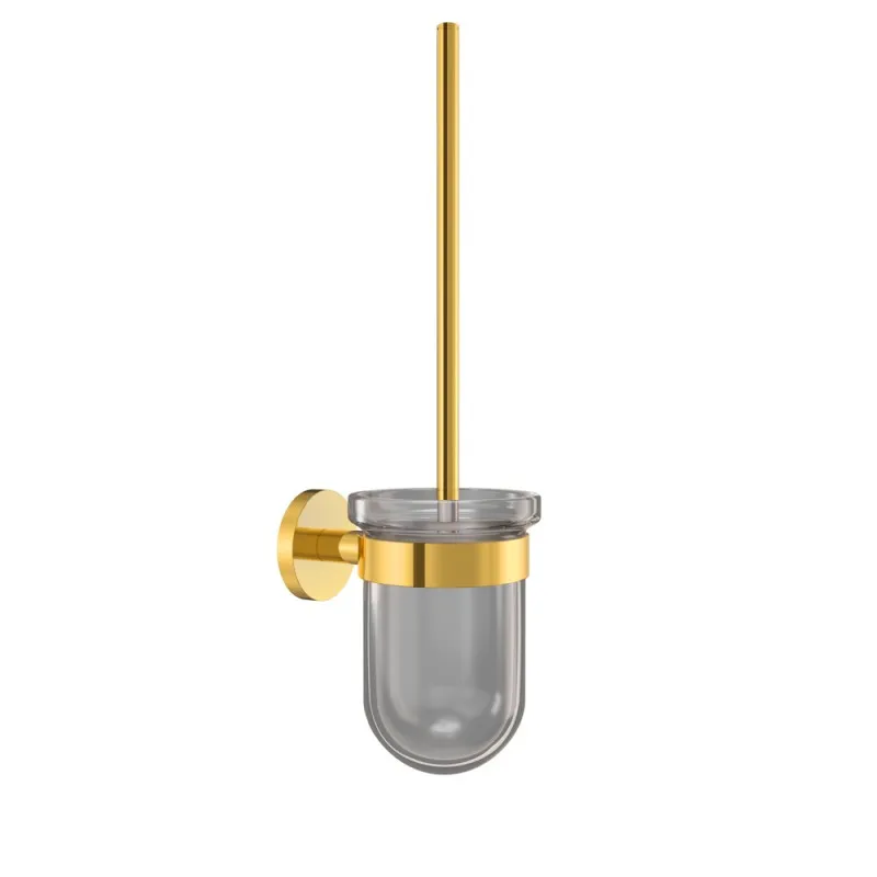 Jaquar Gold Bright PVD Toilet Brush With Holder in Gold Bright
