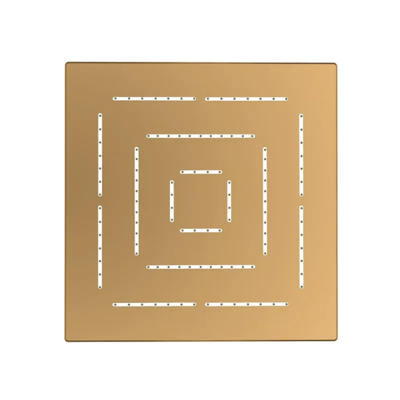 Jaquar Gold Matt PVD Kubix Prime Maze Single Function (200x200) in Gold Matt
