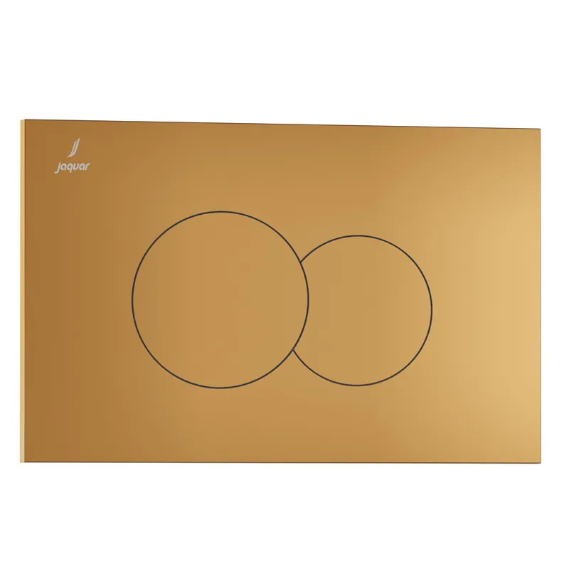 Jaquar Gold Matt PVD Opal Prime Toilet Flush Plates in Gold Matt