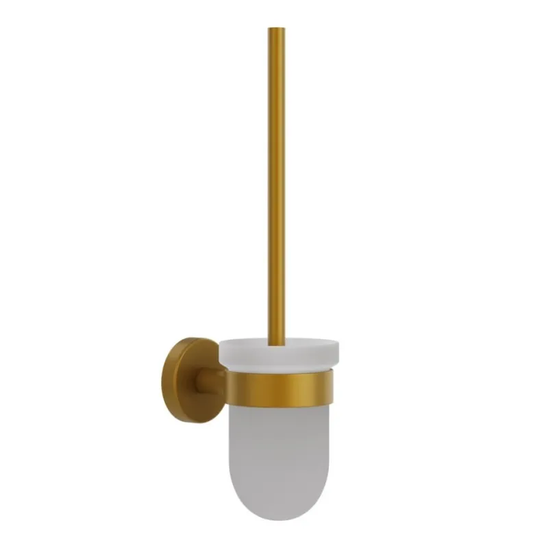Jaquar Gold Matt PVD Toilet Brush With Holder in Gold Matt