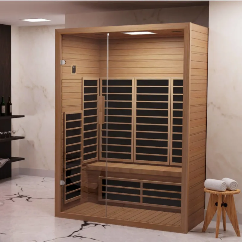 Jaquar Kaya Sauna With Infrared Heater in Hemlock
