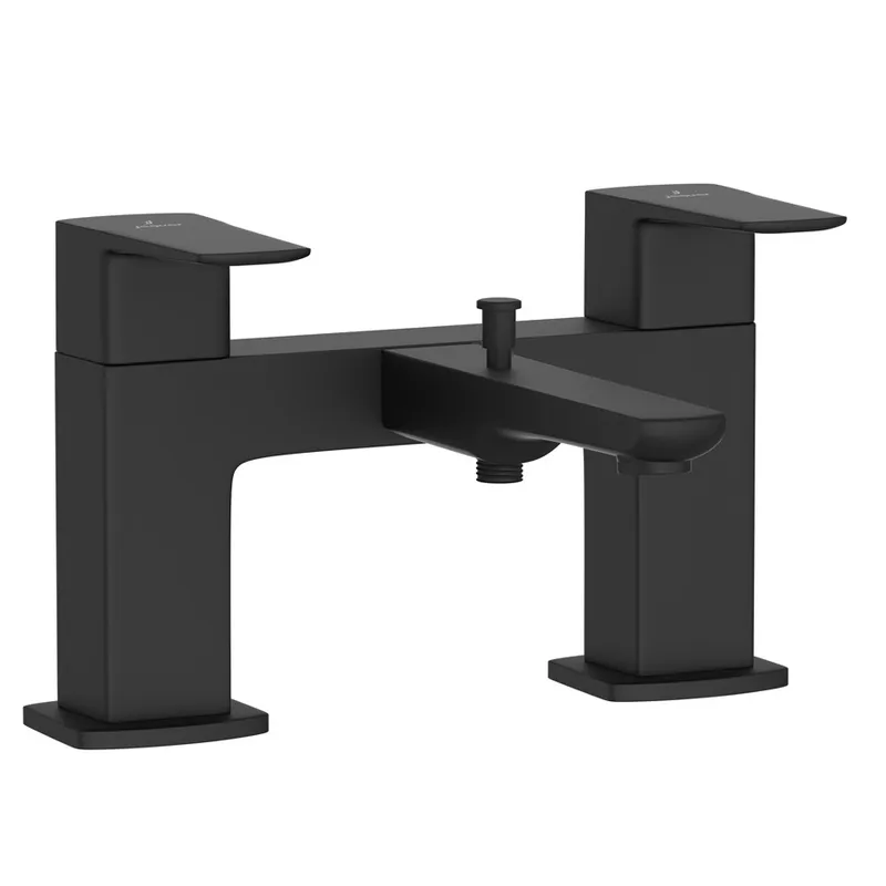 Jaquar Kubix Black Matt H Type Bath and Shower Mixer in Black Matt