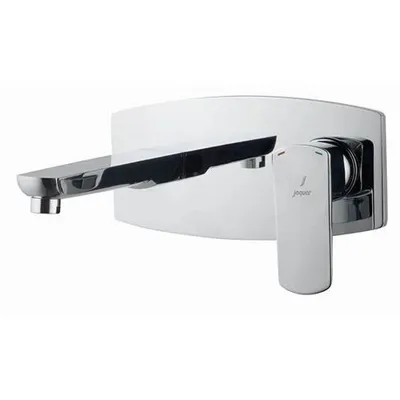 Jaquar Kubix Chrome Prime 2 Hole Wall Mounted Basin Mixer in Chrome