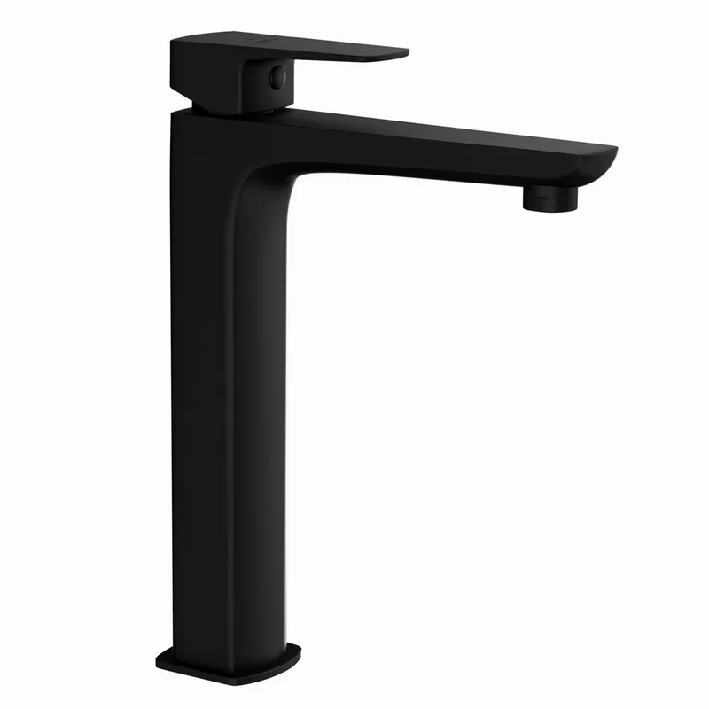 Jaquar Kubix Prime Black Matt Extended Mono Basin Mixer in Black Matt