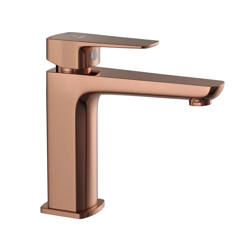 Jaquar Kubix Prime Blush Gold PVD Mono Basin Mixer in Blush Gold