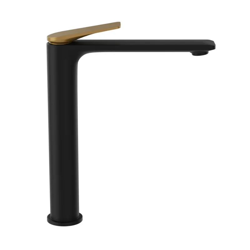 Jaquar Laguna Gold Matt PVD | Black Matt Single Lever Tall Boy in Gold Matt PVD | Black Matt