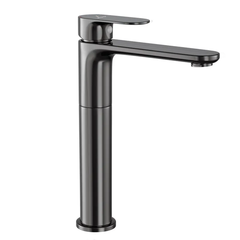 Jaquar Opal Black Chrome Prime Extended Mono Basin Mixer in Black Chrome