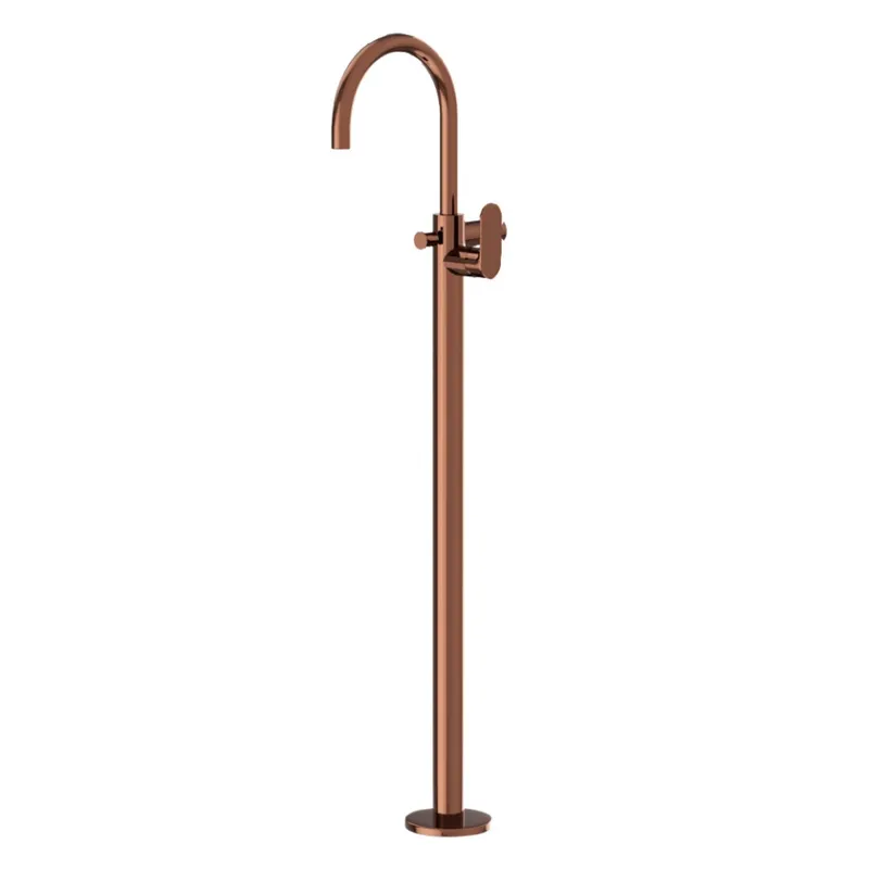 Jaquar Opal Blush Gold PVD Prime Floor-Mounted Single Lever Bath Mixer in Blush Gold