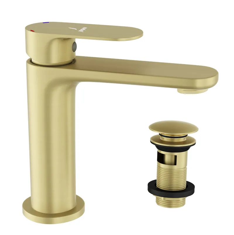 Jaquar Opal Brass Matt Prime Mono Basin Mixer Includes Compatible click clack waste in Brass Matt