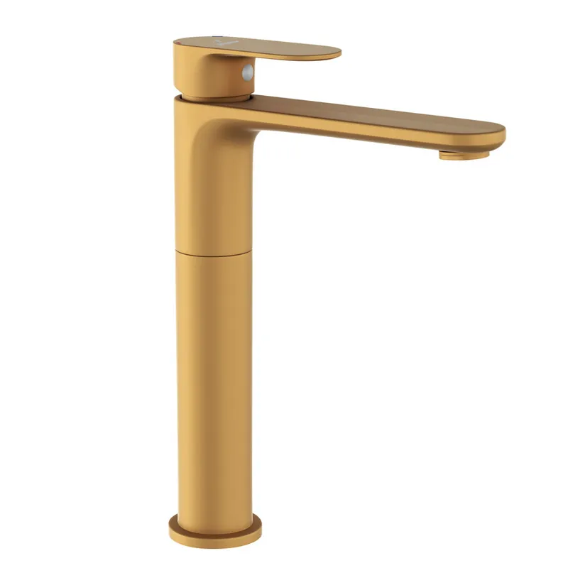 Jaquar Opal Gold Matt PVD Prime Extended Mono Basin Mixer in Gold Matt
