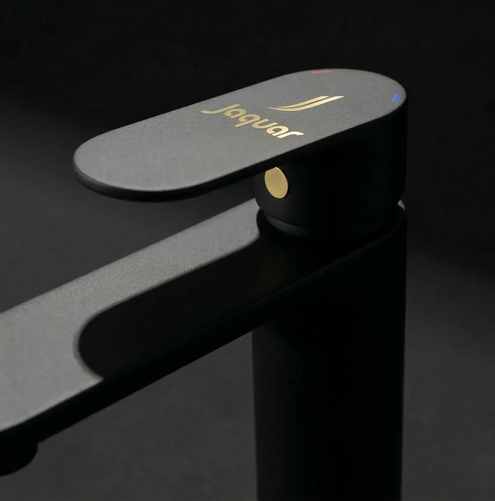 Jaquar Opal Black Matt Prime Mono Basin Mixer Includes Compatible click clack waste in Black Matt - photograph 3