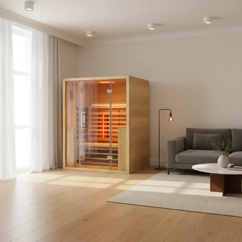 Jaquar Paire Sauna LED CLR LGT Infrared Heater in Hemlock - photograph 5