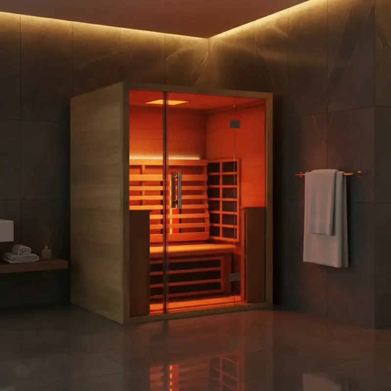 Jaquar Paire Sauna LED CLR LGT Infrared Heater in Hemlock - photograph 6