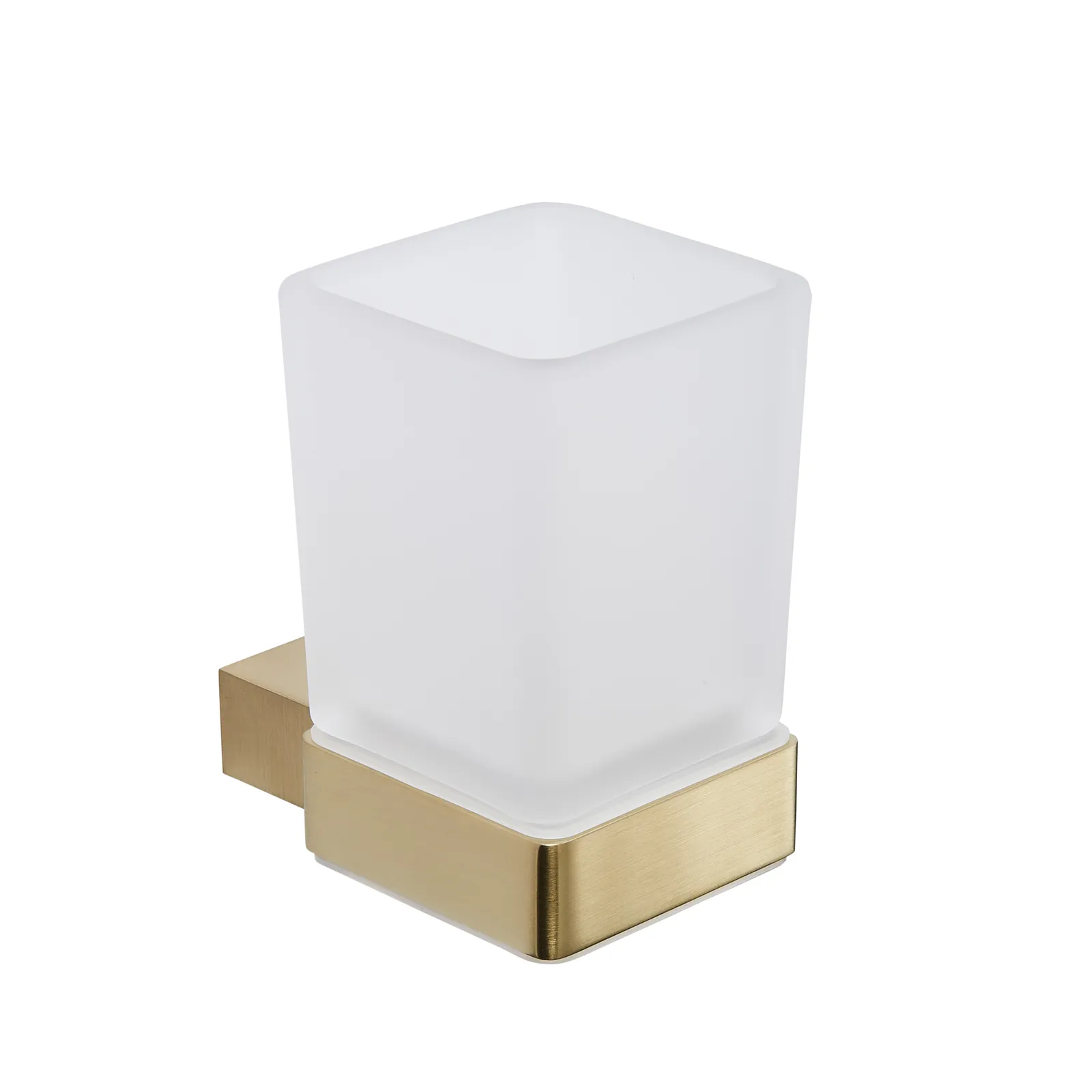 K-Vit Brushed Brass Premium Tumbler Holder in Brushed Brass