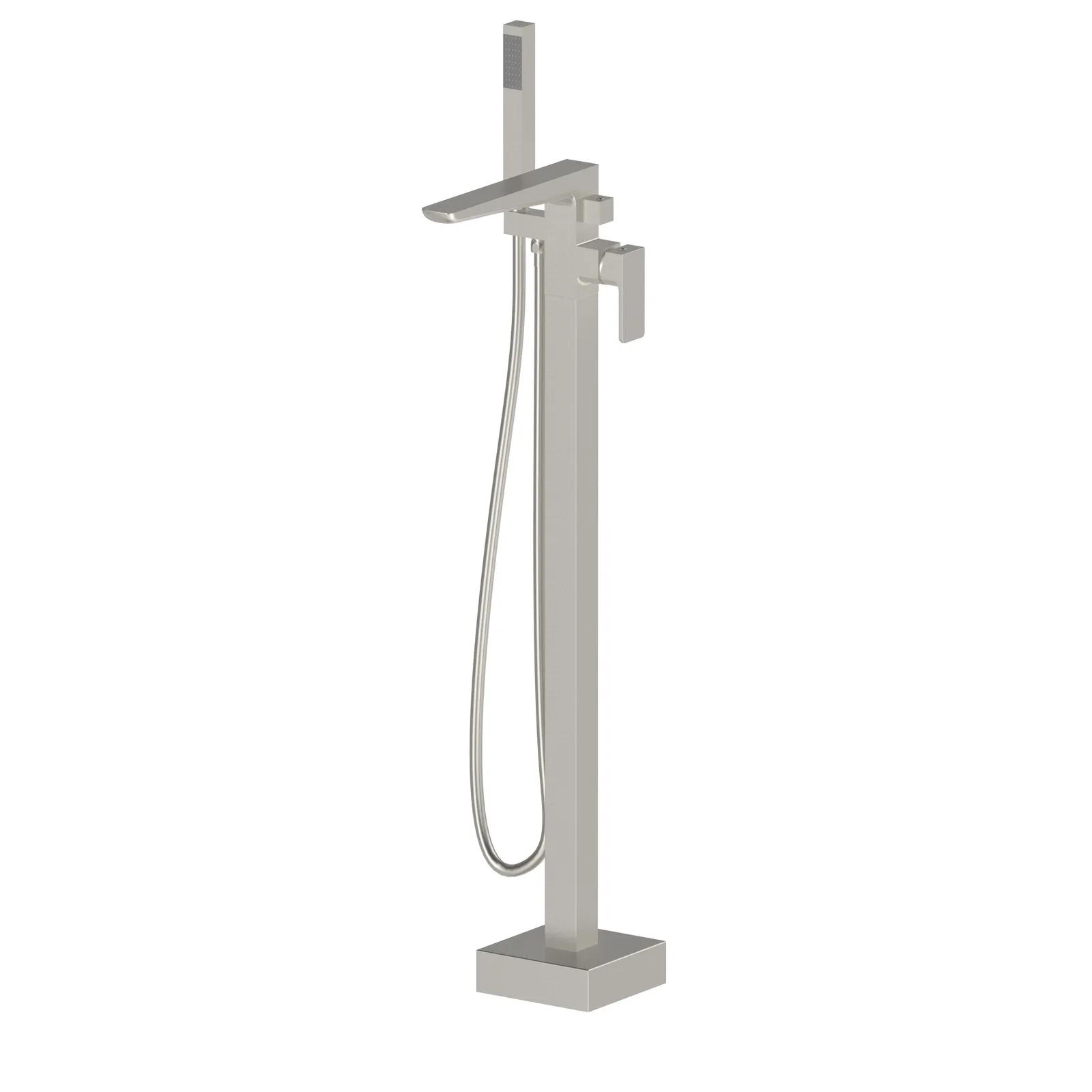 Kolt Brushed Nickel Freestanding Bath Shower Mixer Tap in Brushed Nickel