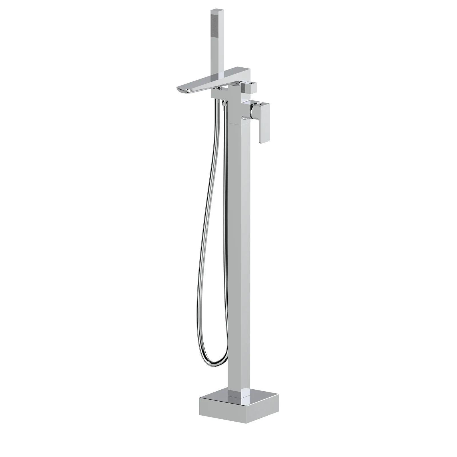 Kolt Chrome Freestanding Bath Shower Mixer Tap in Chrome