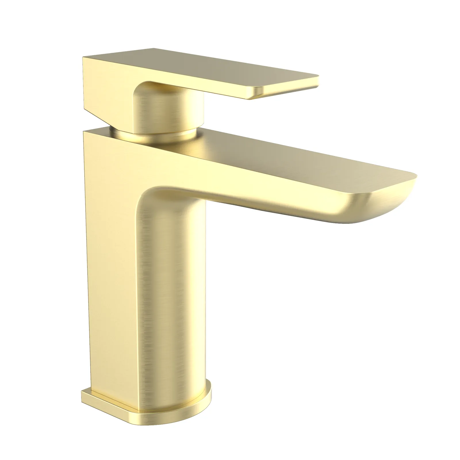 Kolt Mono Brushed Brass Basin Mixer Tap in Brushed Brass
