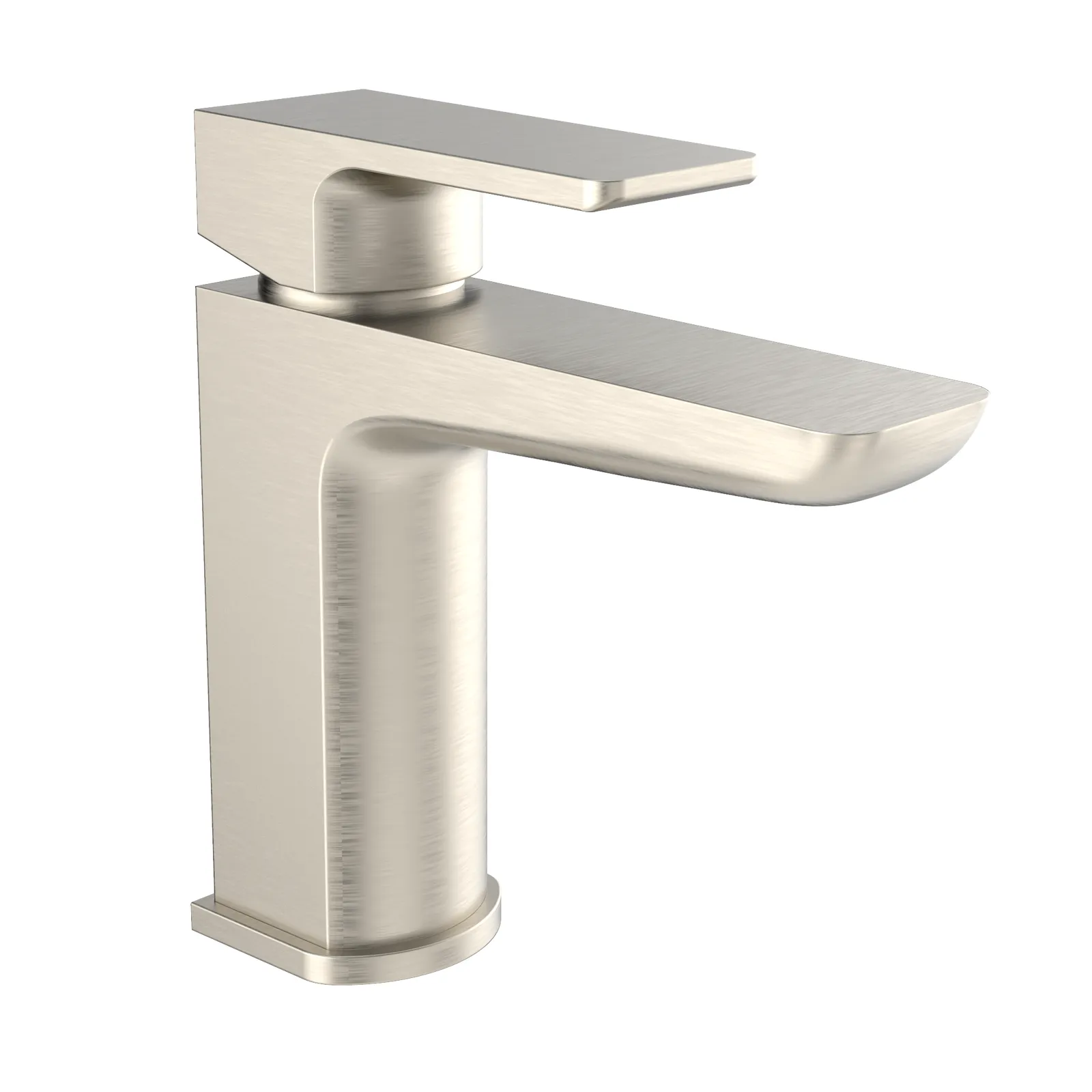 Kolt Mono Brushed Nickel Basin Mixer Tap in Brushed Nickel