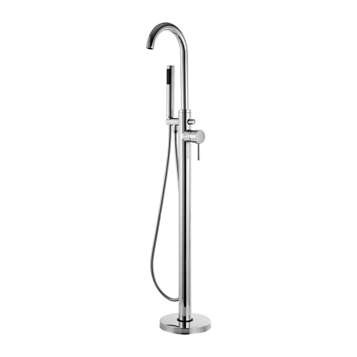 Kore Chrome Freestanding Bath Shower Mixer Tap in Chrome