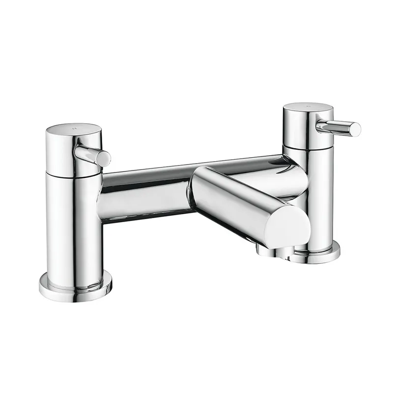 Lyon Dual Lever H Type Bath Filler Chrome Plated in Chrome