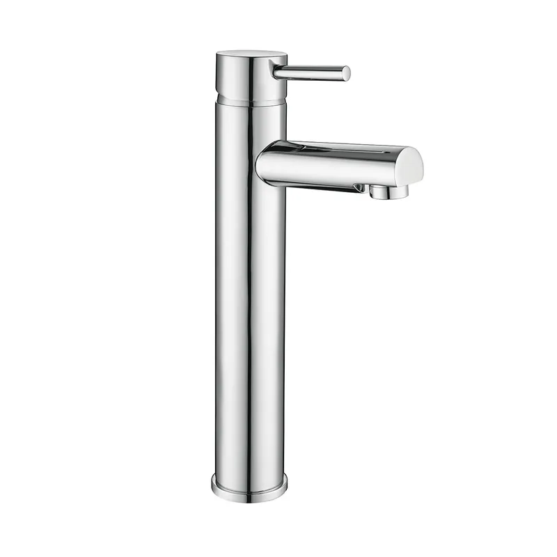 Lyon Single Lever Tall Basin Mixer Chrome Plated in Chrome