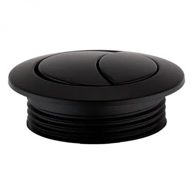 Matt Black Series 600 Cistern Push Button in Black Matt