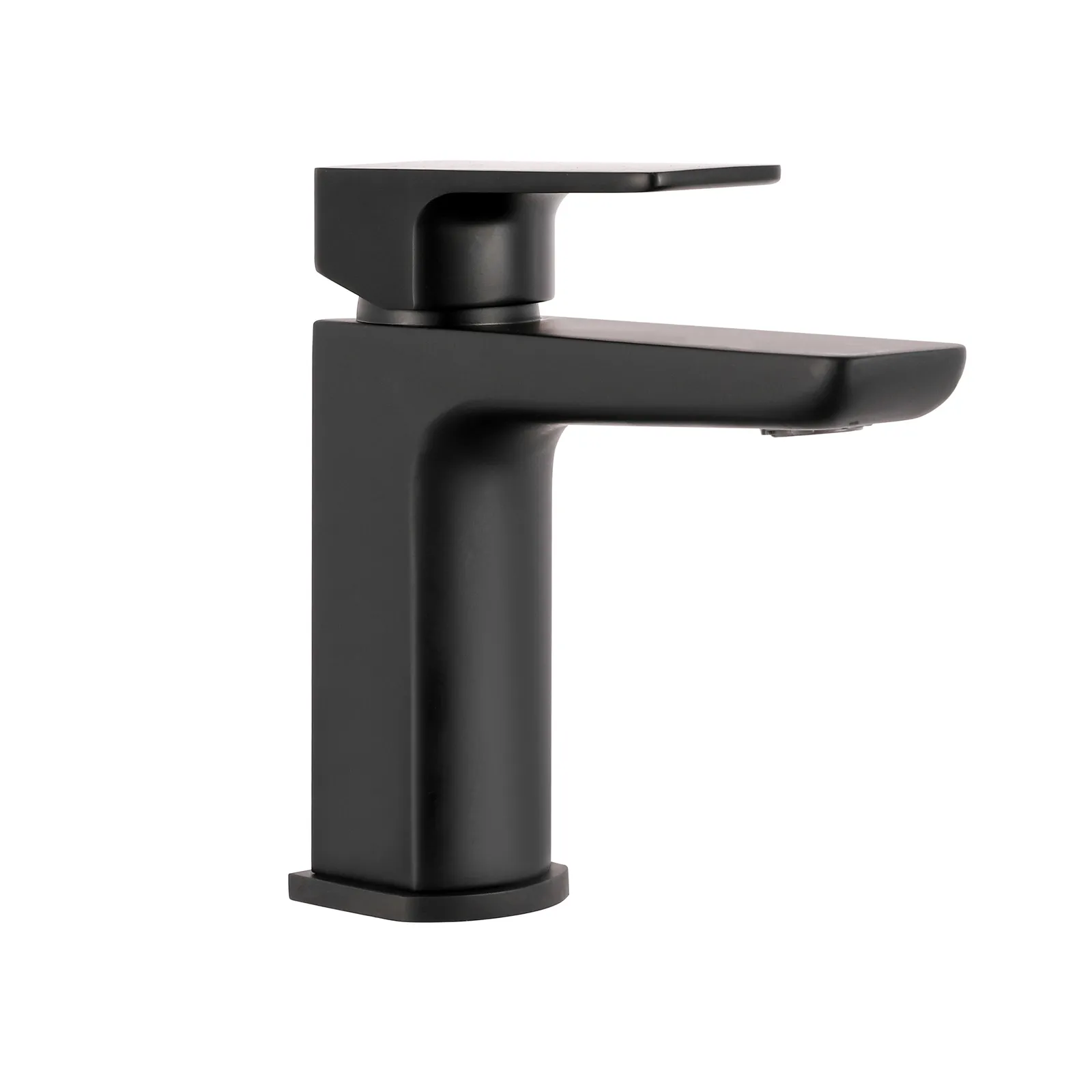 Messina Single Lever Basin Mixer Tap Black Matt in Black Matt