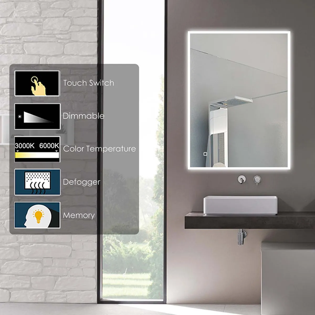 Neon Led Mirror 400 in default