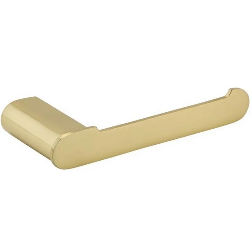 Ottone Brushed Brass Toilet Roll Holder in Brushed Brass