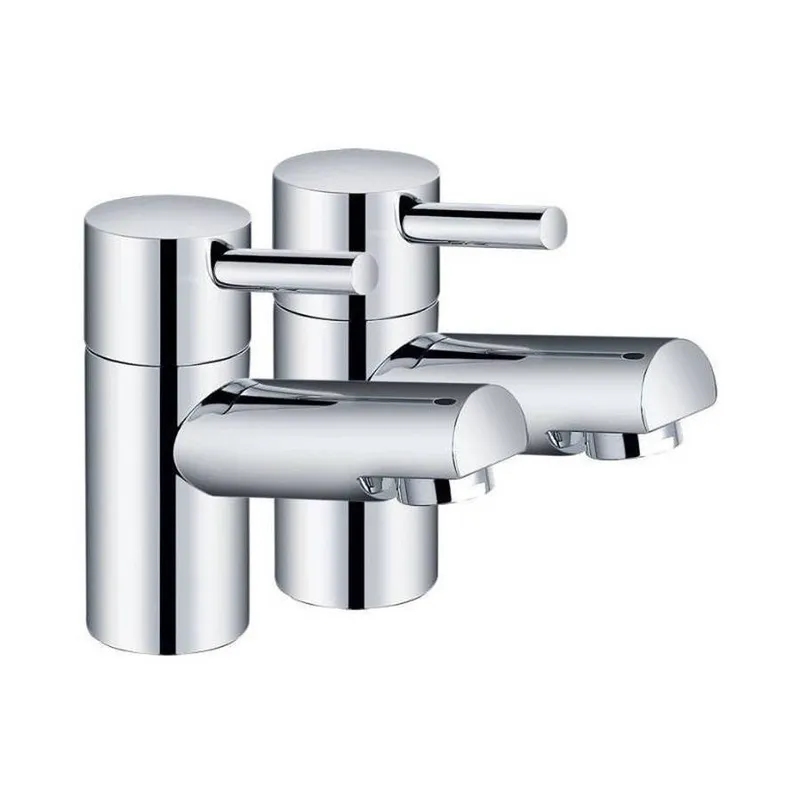 Plan Chrome Pair Basin Pillar Taps Tap in Chrome