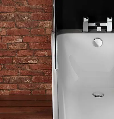 PROFILE Carronite Single Ended Bath with Legs 1700x750mm in White Gloss - photograph 2