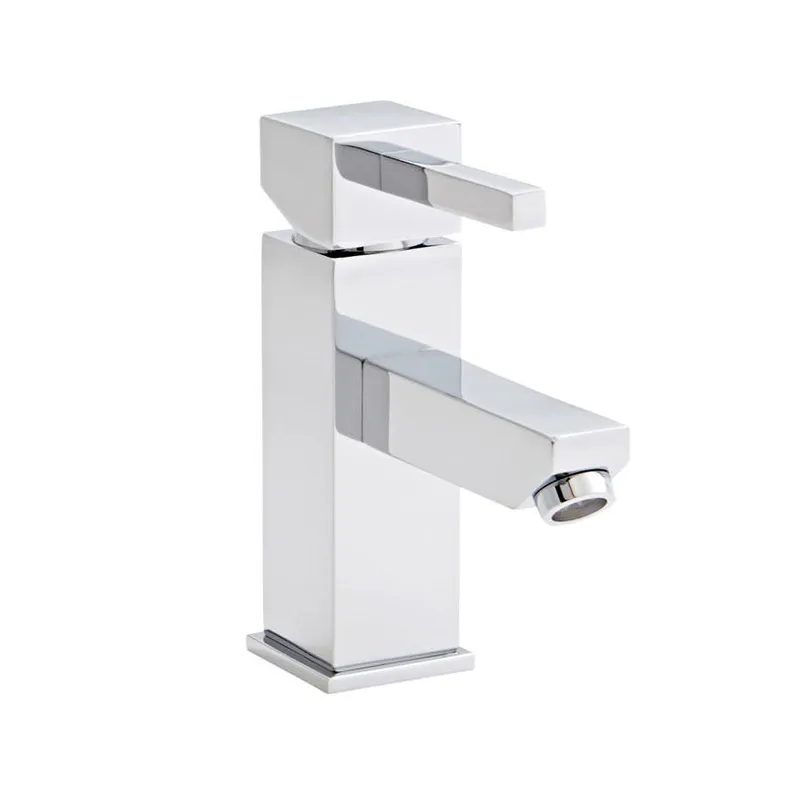 Pure Chrome Mono Basin Mixer Tap With Click Waste in Chrome