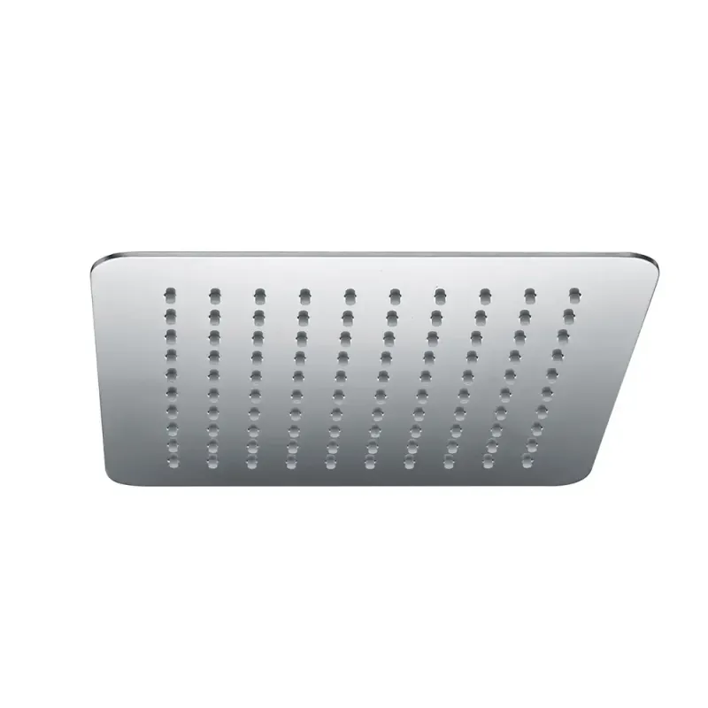 Slim Ceiling Mounted Overhead Shower 200mmx200mmx2mm Chrome Plated in Chrome