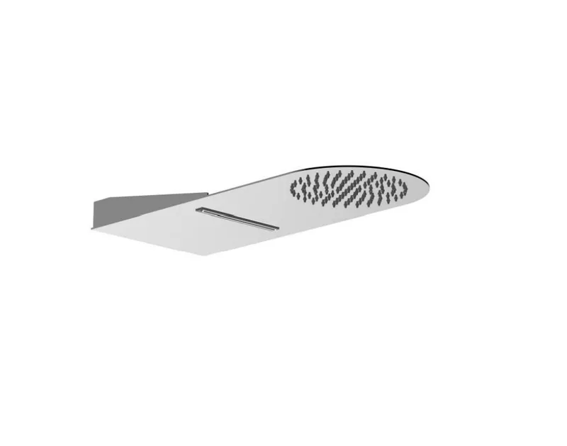 Slim Round Waterfall Waterblade overhead Shower Chrome Plated in Chrome
