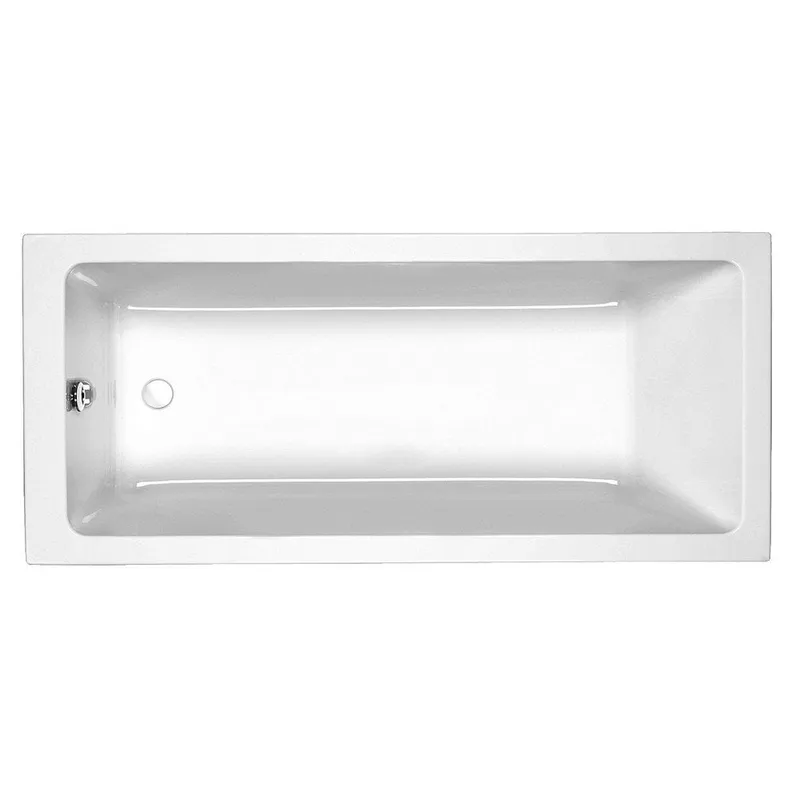 Spirit SE 1700x700mm Bath Single Ended Bath with Legs in White Gloss - photograph 2