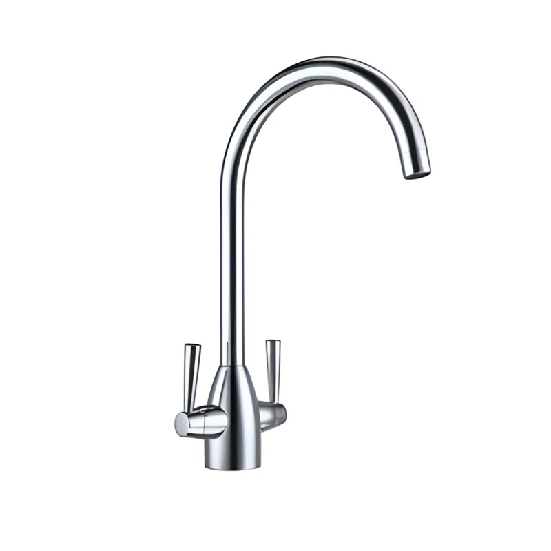 Style Two Lever Kitchen Mixer Chrome in Chrome