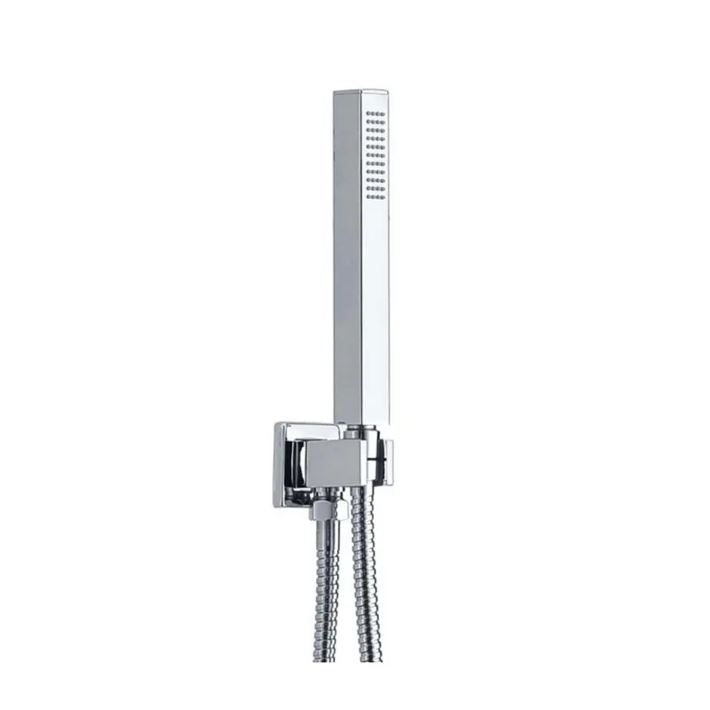 Thermostatic concealed Chrome Plated shower valve Three Knobs 3 Outlets, Overhead shower, Bath filler with clicker waste & hand shower. in Chrome - photograph 3
