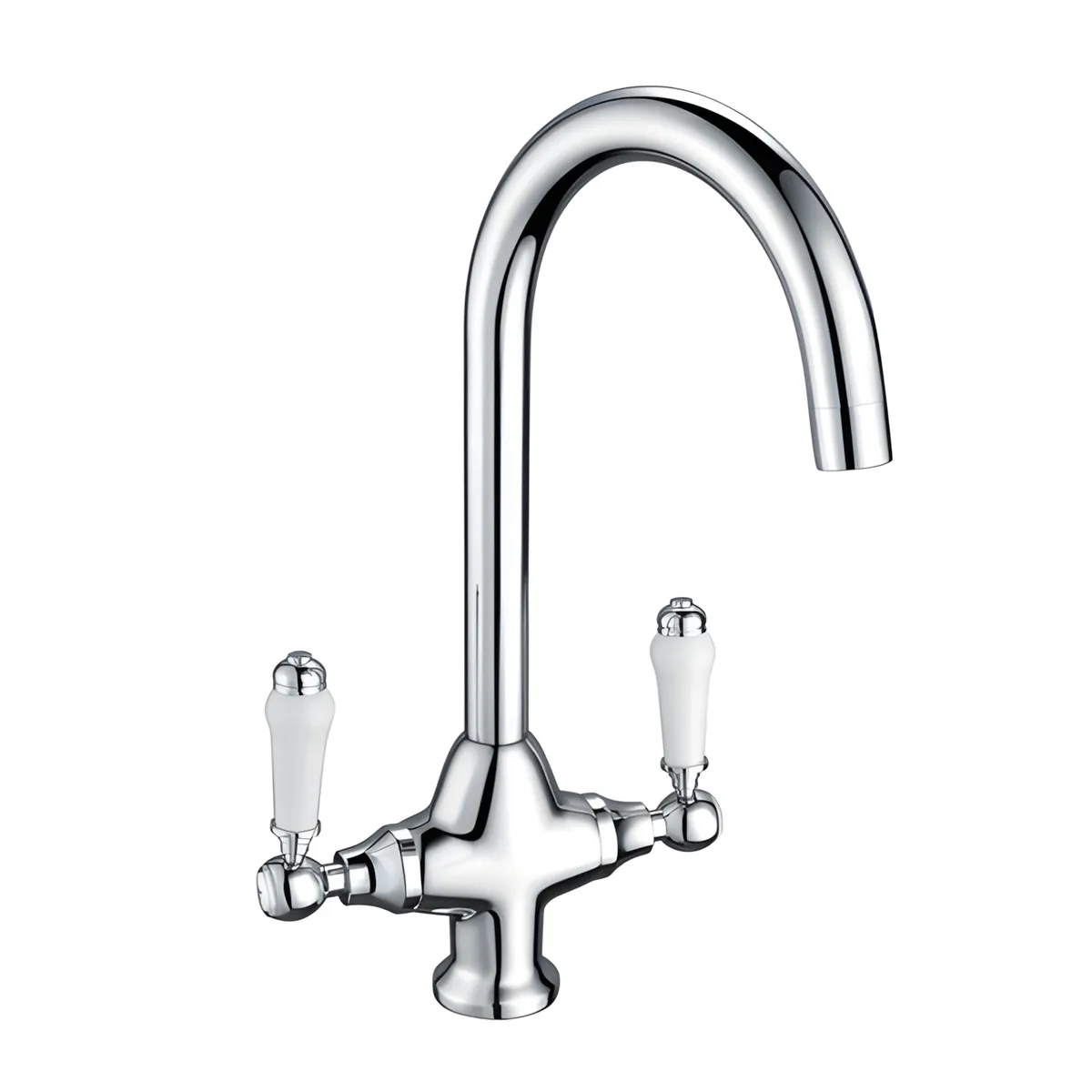 Traditional Kitchen Mixer Tap Chrome in Chrome
